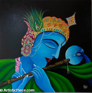 Krishna-with-peacock